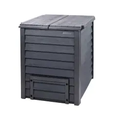 Garantia 600l Thermo Wood Composter With Soil Fence - Anthracite Grey