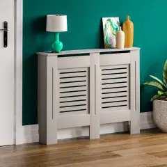 Vida Designs Milton Radiator Cover Grey Medium Grey