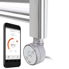 Terma Moa Bluetooth Fully Thermostatic Heating Element Silver - 600w