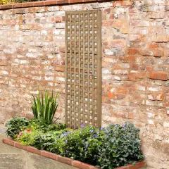Forest Garden Premium Framed Trellis - 180 X 60cm Brown