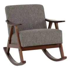 Seconique Kendra Rocking Chair - Grey Fabric Grey