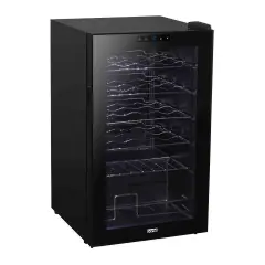 Baridi Black 24 Bottle Wine Fridge Cooler 44 5-18 176 C Touch Controls 38 Led 430x740mm Black