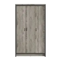 Gfw Boston 3 Door Wardrobe Grey Grey