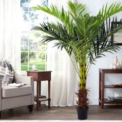 Livingandhome Living And Home 180cm Artificial Palm Tree Fake Greenery Decoration For Home Green