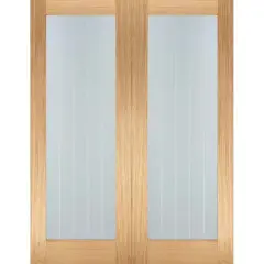 Lpd Doors Mexicano Pair Unfinished Oak Doors 1372 X 1981 Brown