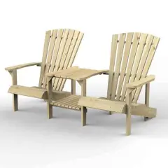 Forest Garden Florida Love Seat Home Delivery Brown