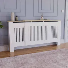 Vida Designs Arlington Radiator Covers 40 White 44 Adjustable 41 Entryway Living Room Home Furniture White