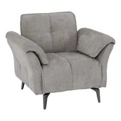 Seconique Amalfi 1 Seater Chair - Grey Fabric Grey