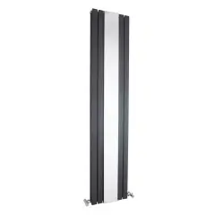 Nuie Sloane Double Panel Radiator Mirror 1800 X 381mm Anthracite Grey