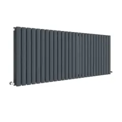 Nuie Revive Horizontal Double Panel Radiator 600 X 1572mm- Anthracite Grey