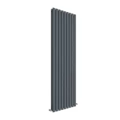 Nuie Revive Vertical Double Panel Radiator 1800 X 528mm Anthracite Grey