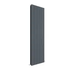 Nuie Sloane Vertical Double Panel Radiator 1800 X 528mm Anthracite Grey