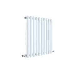 Nuie Revive Horizontal Single Panel Radiator 600 X 586mm Gloss White White