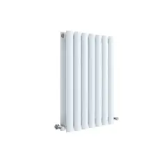 Nuie Revive Horizontal Double Panel Radiator 600 X 412mm Gloss White White