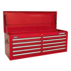 Sealey Topchest 10 Drawer With Ball-bearing Slides - Red