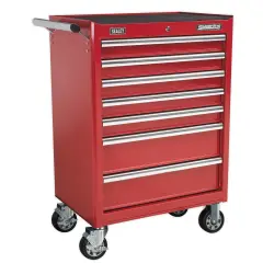 Sealey Rollcab 7 Drawer With Ball-bearing Slides - Red