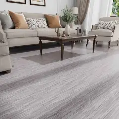 Garden Sanctuary 36 Pack Rustic Wood Style Plank Pvc Flooring - Stripe Grey Grey