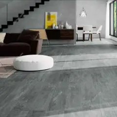 Garden Sanctuary 36 Pack Rustic Style Wood Plank Pvc Flooring - Dark Grey Grey
