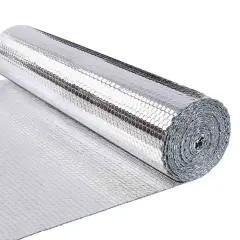 Vounot Radiator Reflector Panels - Double Aluminum Bubble Foil - Insulation Roll 20m X 100cm X 3mm Silver
