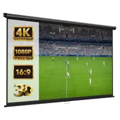 Vonhaus 100 Inch Pull Down Projector Screen White