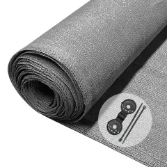 Vounot Privacy Netting 1 5x20m 75 Shade Hdpe Garden Windbreak Fence Grey Grey