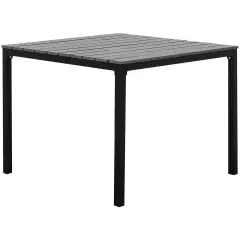 Beliani Garden Dining Table Prato 95 95cm Grey Grey