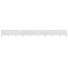 Vidaxl 9-panel Wind Screen Fabric 1200x120 Cm Sand White White