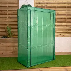 Samuel Alexander 1 50m X 1m Outdoor Tomato Greenhouse With Steel Frame And Protective Pe Cover Green