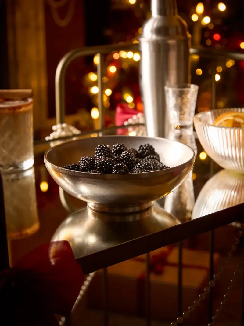 Vintage Style Steel Serving Bowl