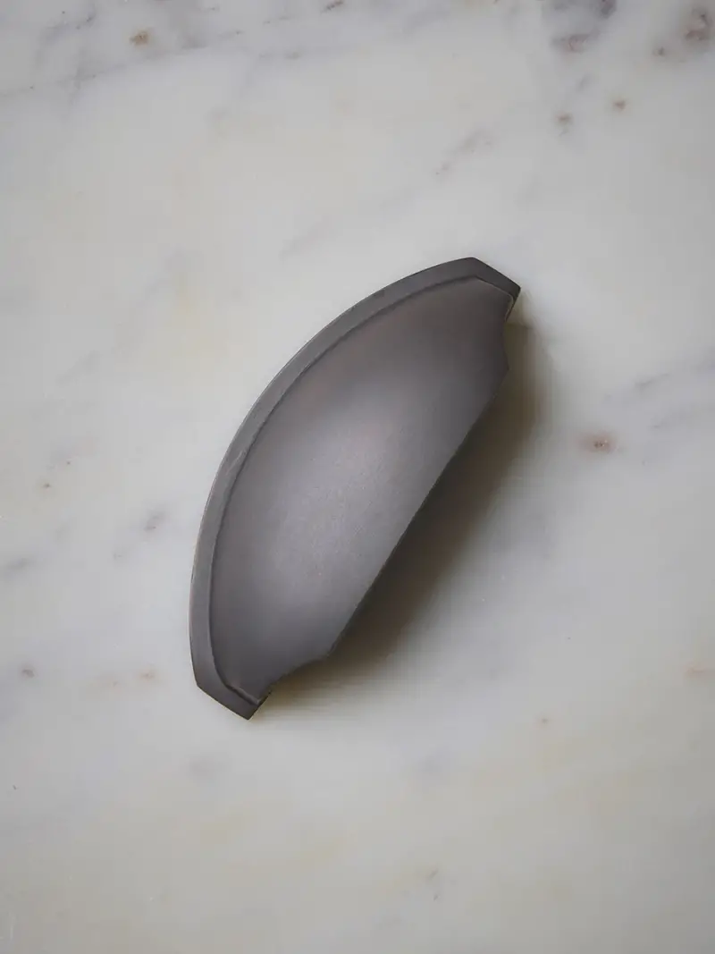 Deco Cup Handle - Matte Aged Brass