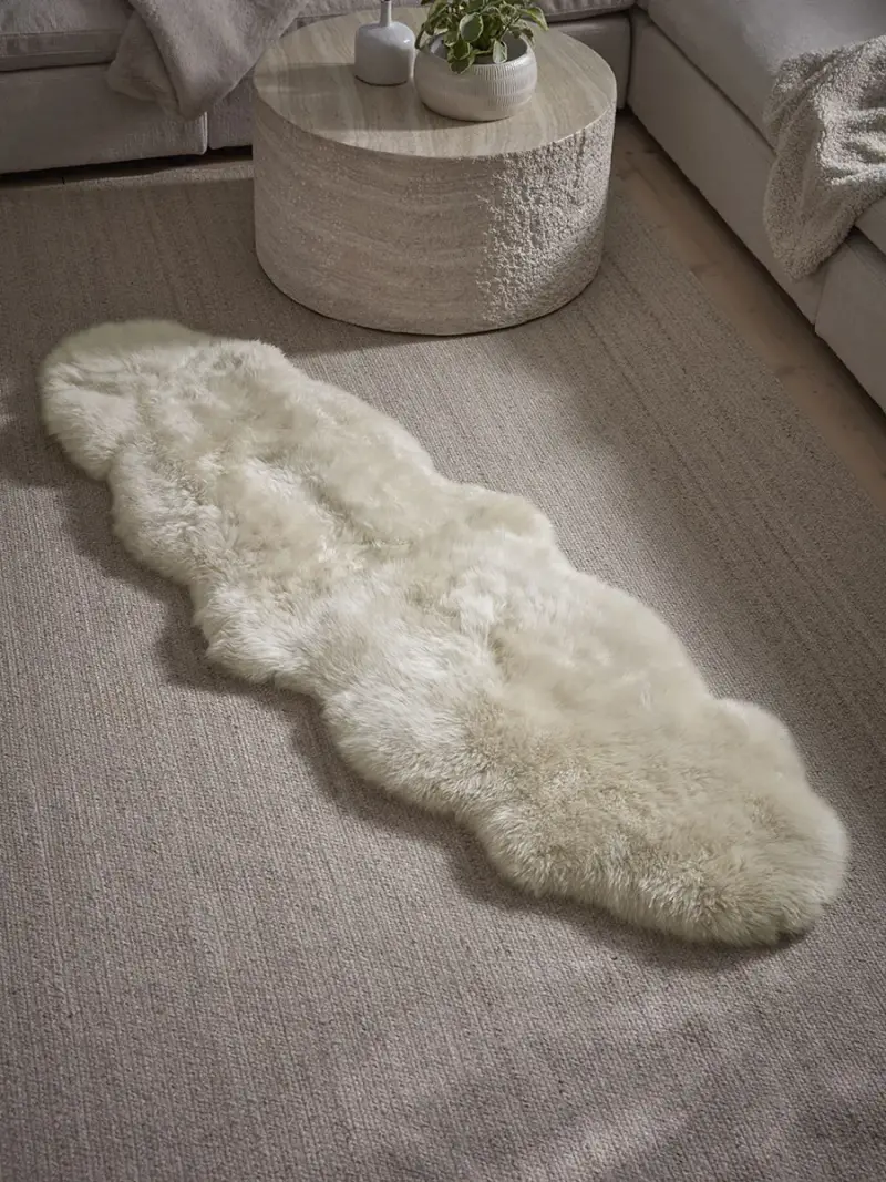 Sumptuous Sheepskin Double Rug - Natural
