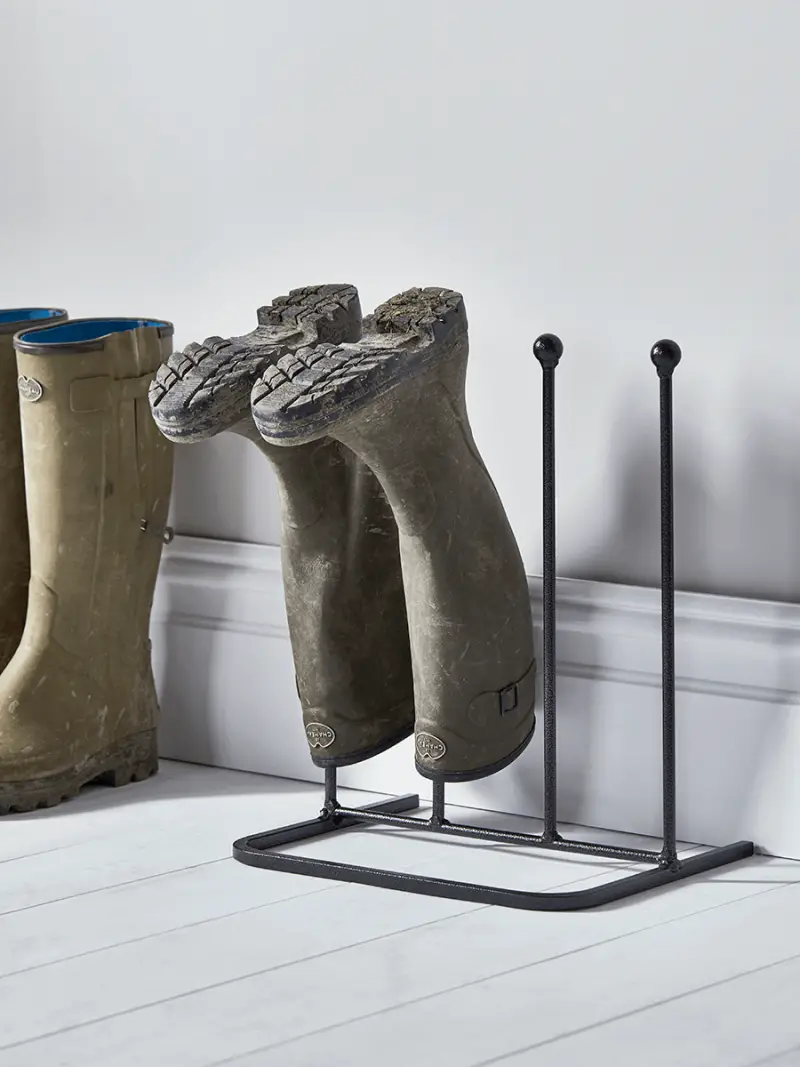 Two Pair Metal Boot Rack