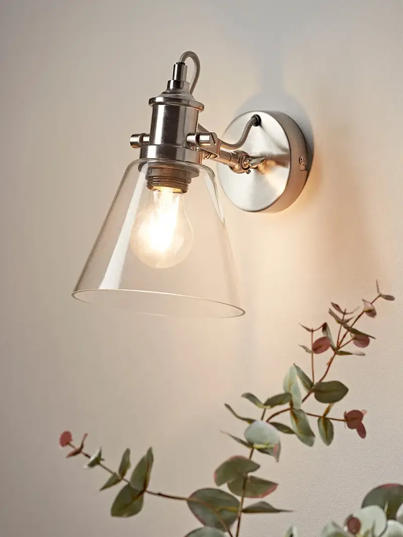 Cone Glass Wall Light