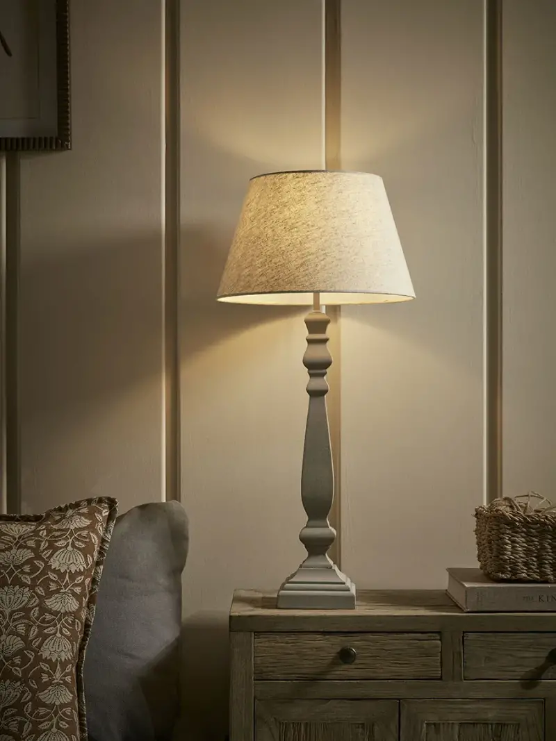 Carved Table Lamp