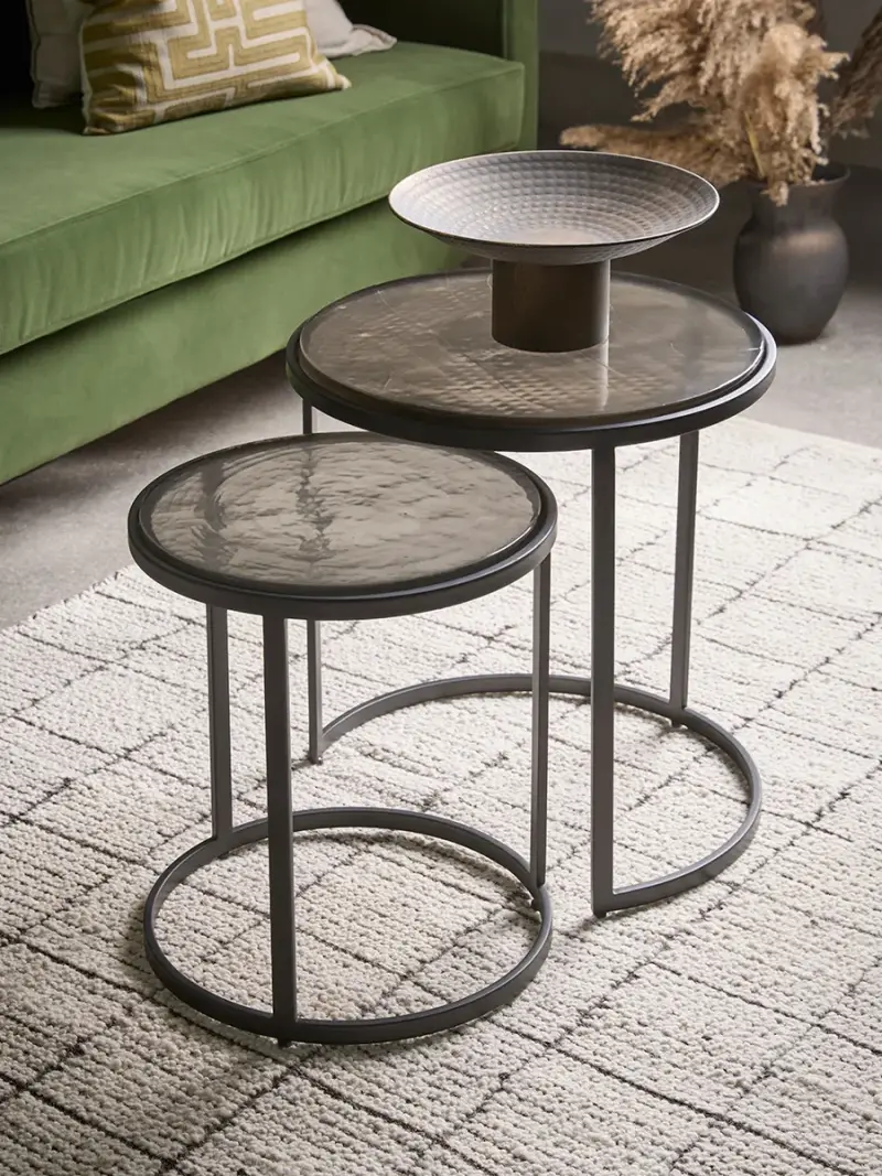 Standing Brushed Metal Bowl