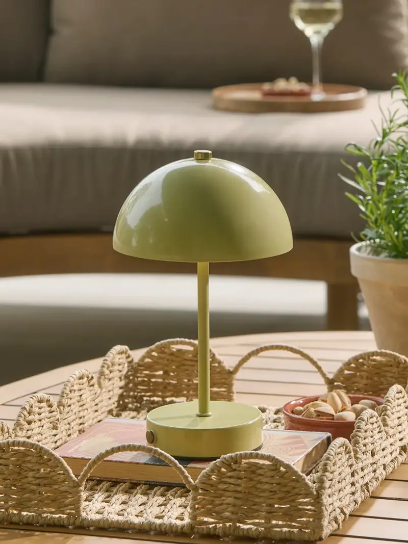 Led Rechargeable Luna Dome Lamp - Green