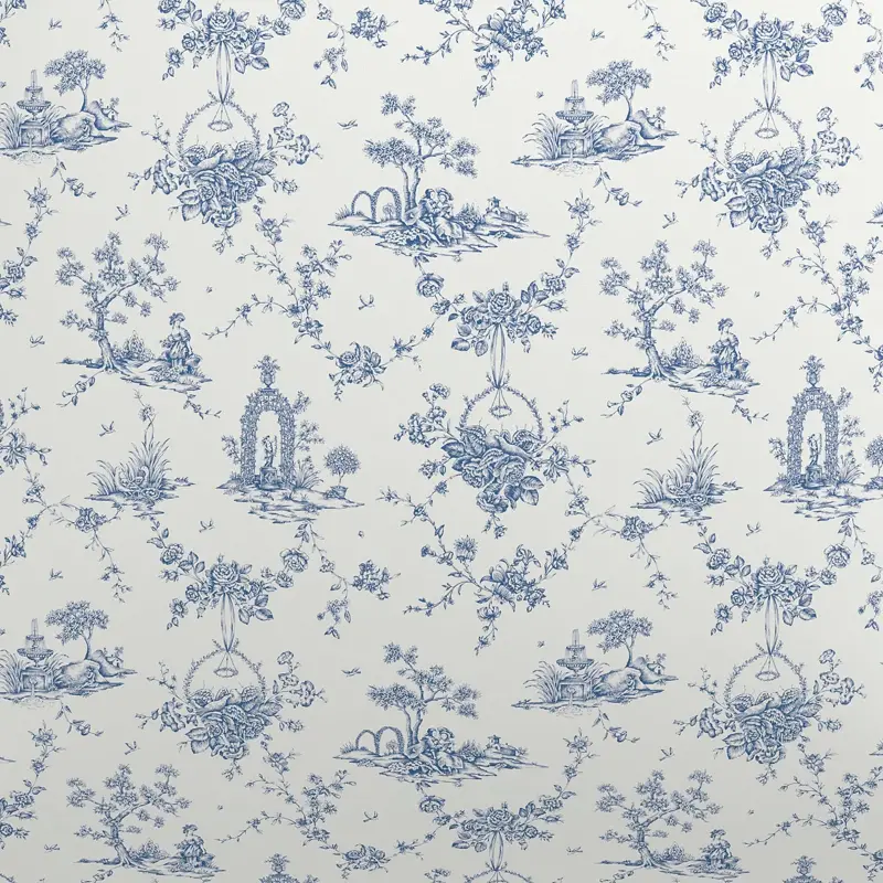 V A Enchanted Garden Cushion 45cm X 45cm Blue