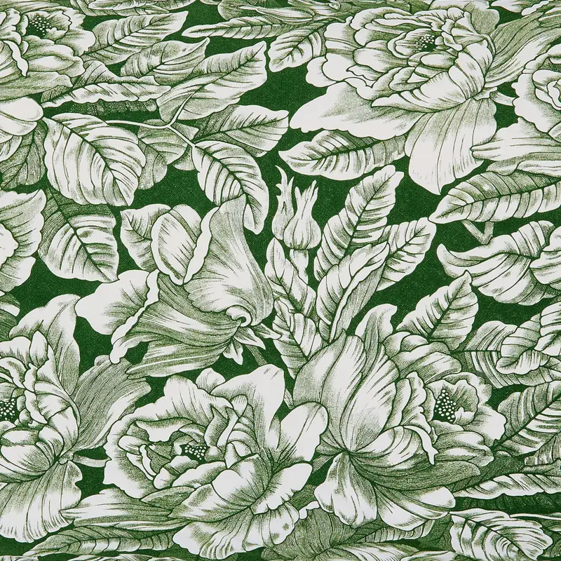 Burleigh X Bedeck Of Belfast Hibiscus Cushion 50cm X 50cm Green