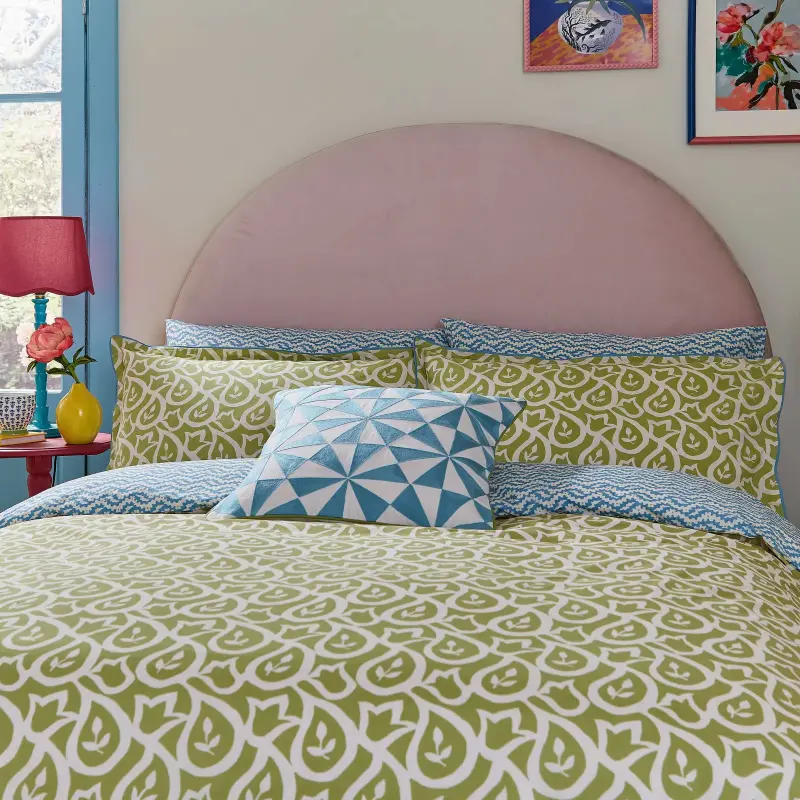 Land Shore Corie Pair Of Standard Pillowcases Green