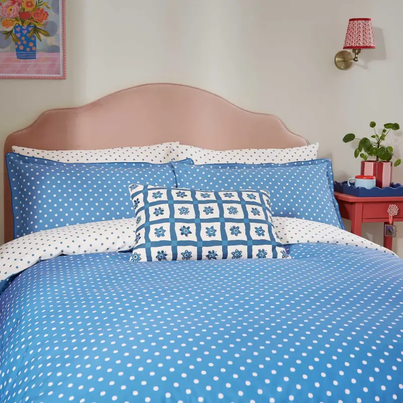 Land Shore Sora Single Duvet Cover Set Blue