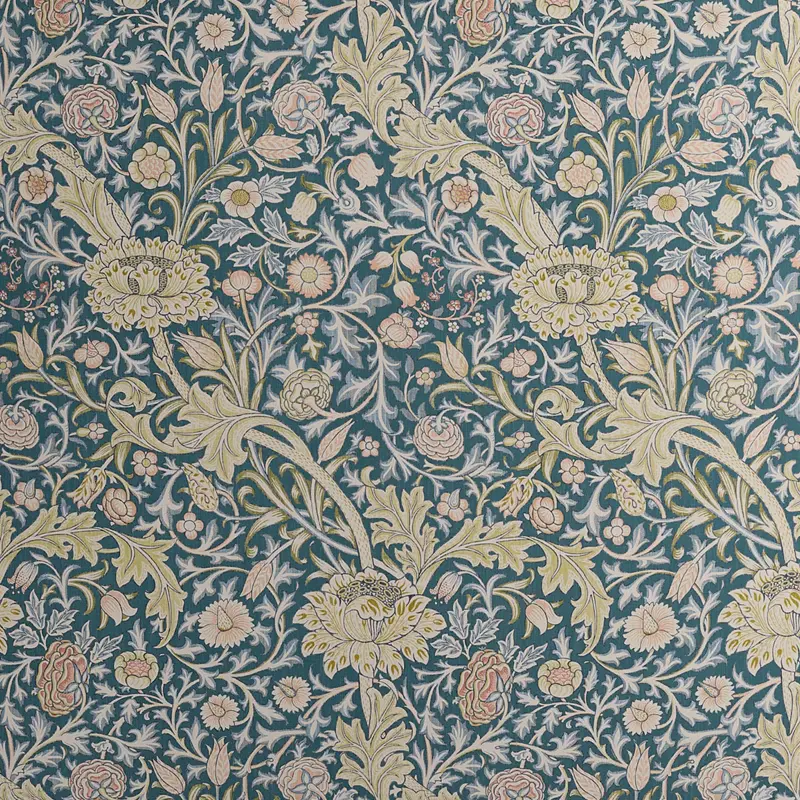 Morris Co X Emery Walker Trent Cushion 50cm X 50cm River Wandle