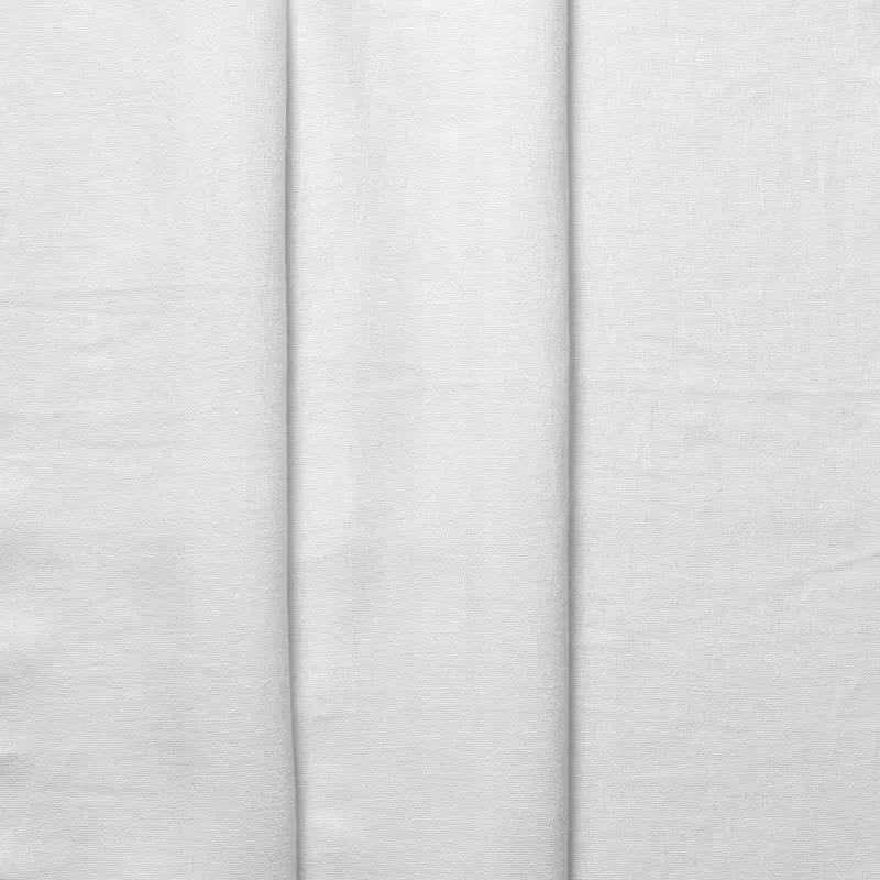 Double Width Curtain Panel With Tunnel Creaseband 250 Cm Optic White Linen - Bemz
