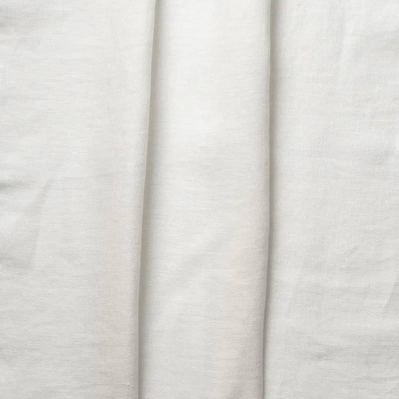 Double Width Curtain Panel With Tunnel Creaseband Customized Unbleached Linen - Bemz