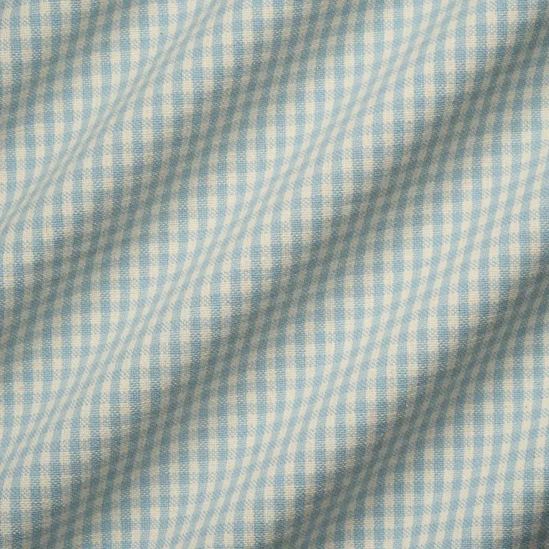 Ikea - M Nstad Sofa Bed With Left Chaise Cover Sky Blue Cotton - Bemz