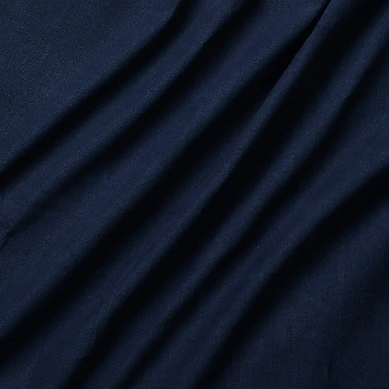 Ikea - M Nstad Sofa Bed With Left Chaise Cover Navy Blue Linen - Bemz