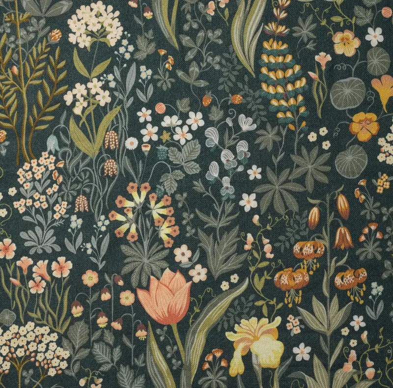 Ikea - Universal Headboard Cover Blomsterhav Dark Bemz X Bor Stapeter Collection - Bemz